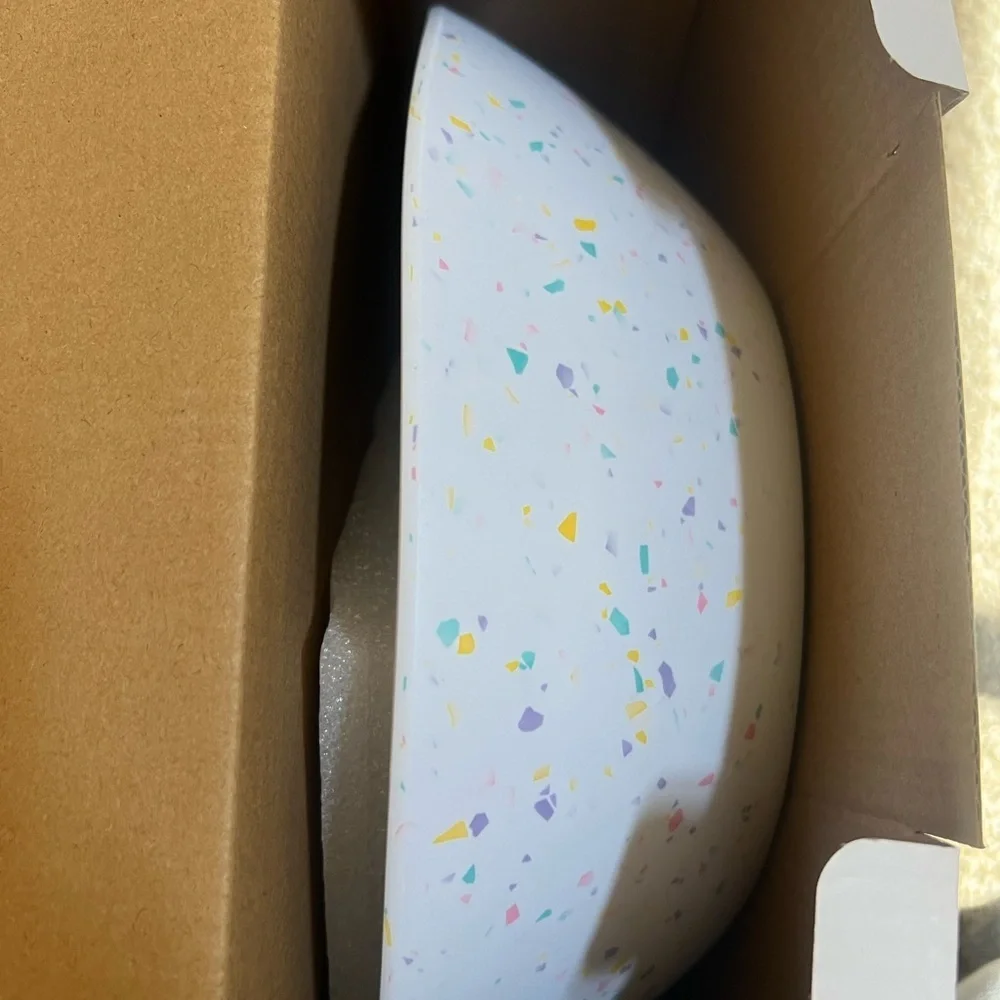 NWT SPECKLED MELAMINE NESTING BOWL SET